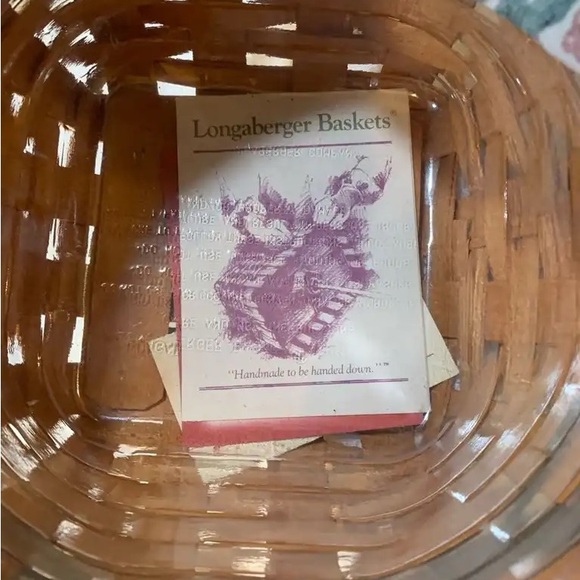 Longaberger Christmas Collection 1994 Edition Jingle Bell Basket, Liner & Insert - Picture 8 of 8